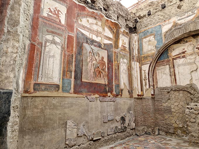 Fresques d'une villa d'Herculanum Fresques d'une villa d'Herculanum