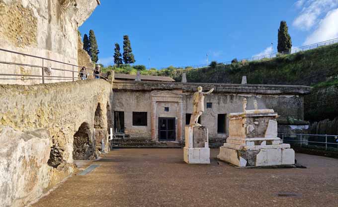 La terrasse de M. Nonius Blabus à Herculanum La terrasse de M. Nonius Blabus à Herculanum